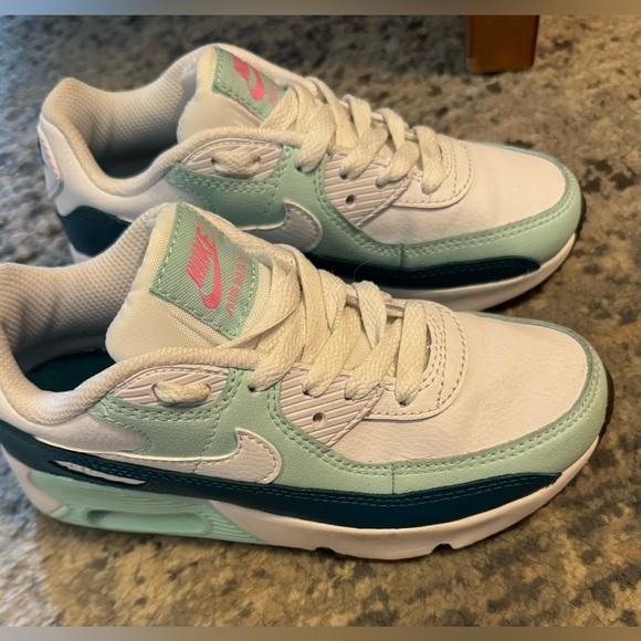 Nike Air Max 90 Leather White Jade Ice - Picture 1 of 7